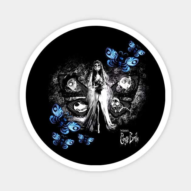 Tim Burton Corpse Bride Emily Butterflies Magnet by Leblancd Nashb